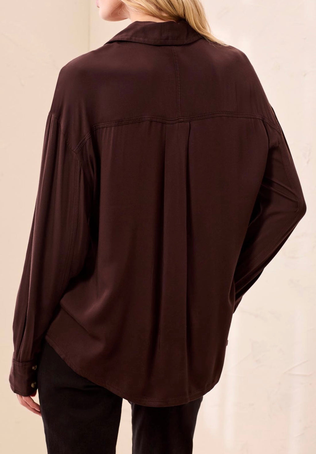 Tribal Button Up Blouse in Hickory
