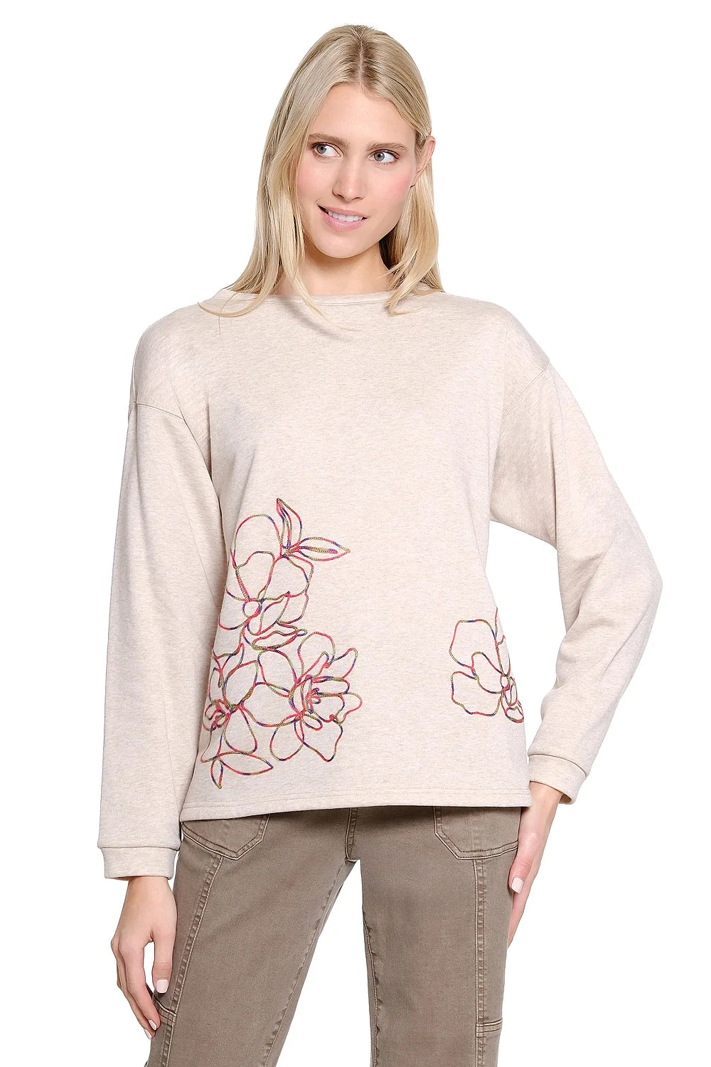 Tru Luxe Floral Sweatshirt