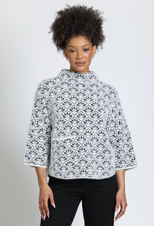 APNY Black Print Sweater