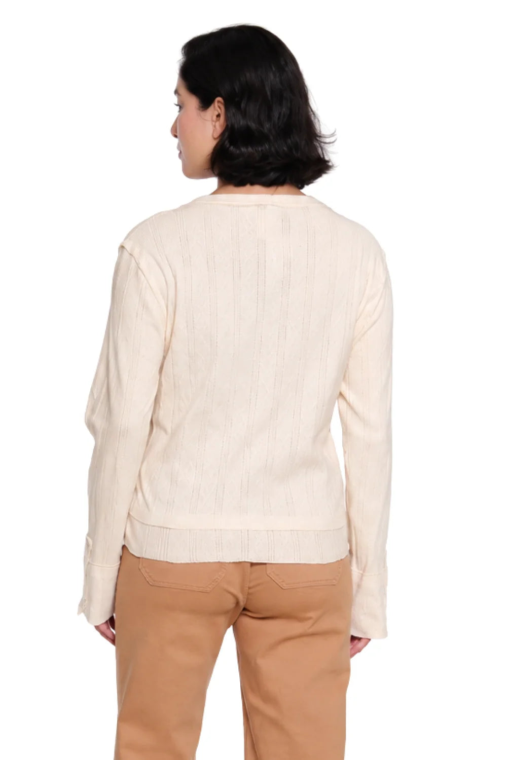 Tru Luxe Cottage Pointelle Top