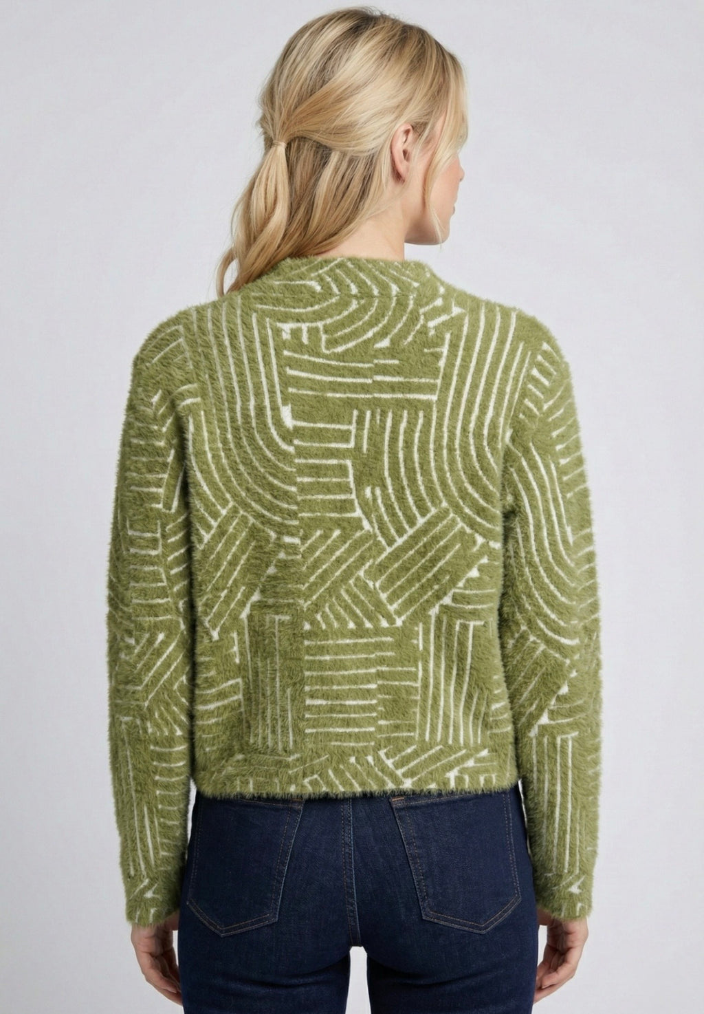 APNY Green Sweater Jacket