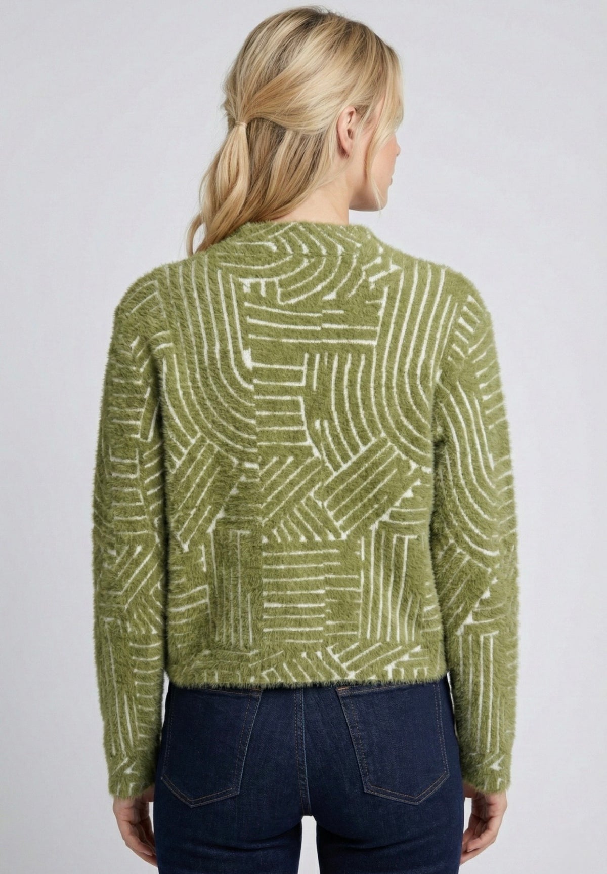 APNY Green Sweater Jacket