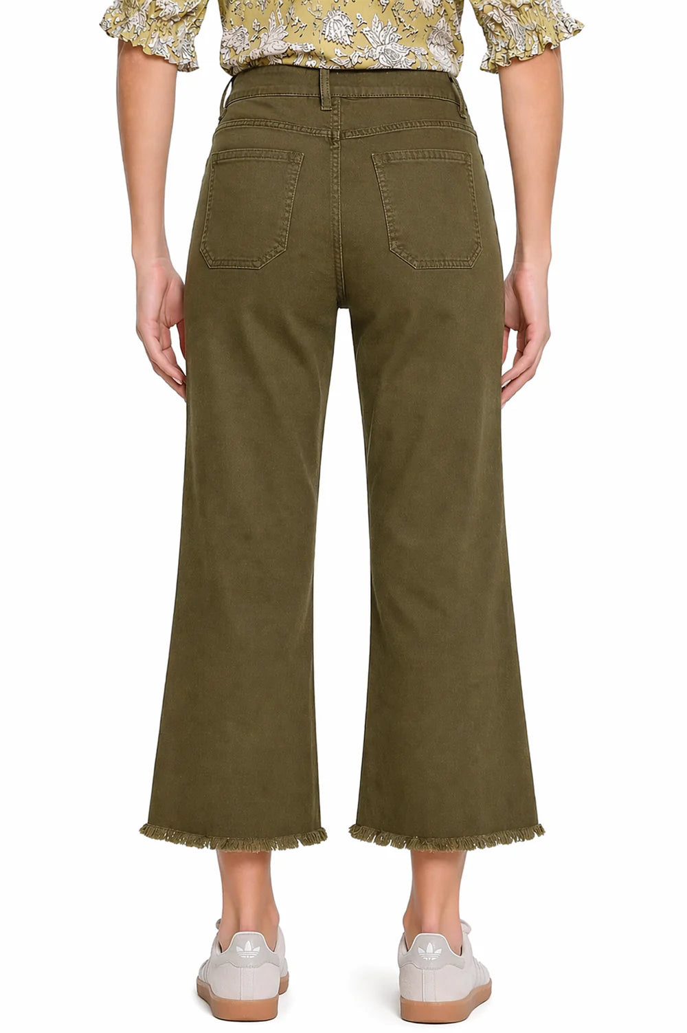 Tru Luxe Dark Olive Patch Pocket Jean