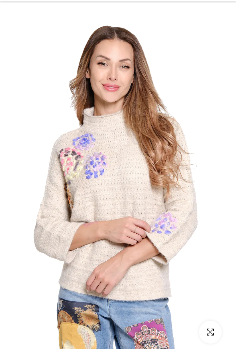John Mark Embroidered Sweater