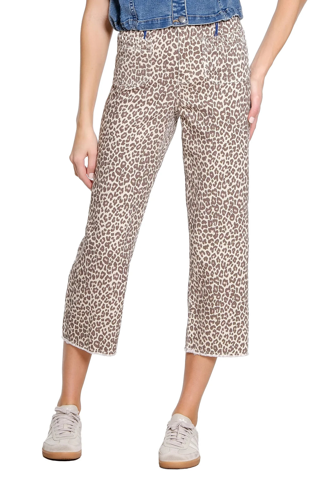 Tru Luxe Leopard Patch Pocket Jean