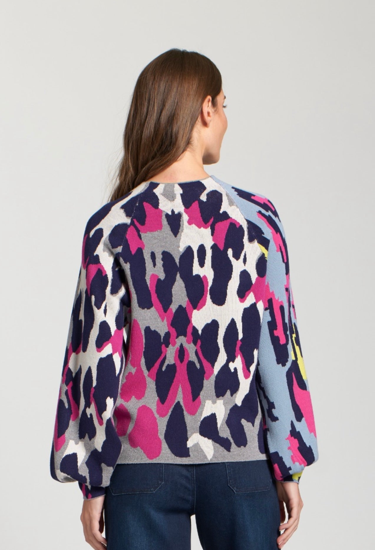 APNY Berry Print Pullover Sweater