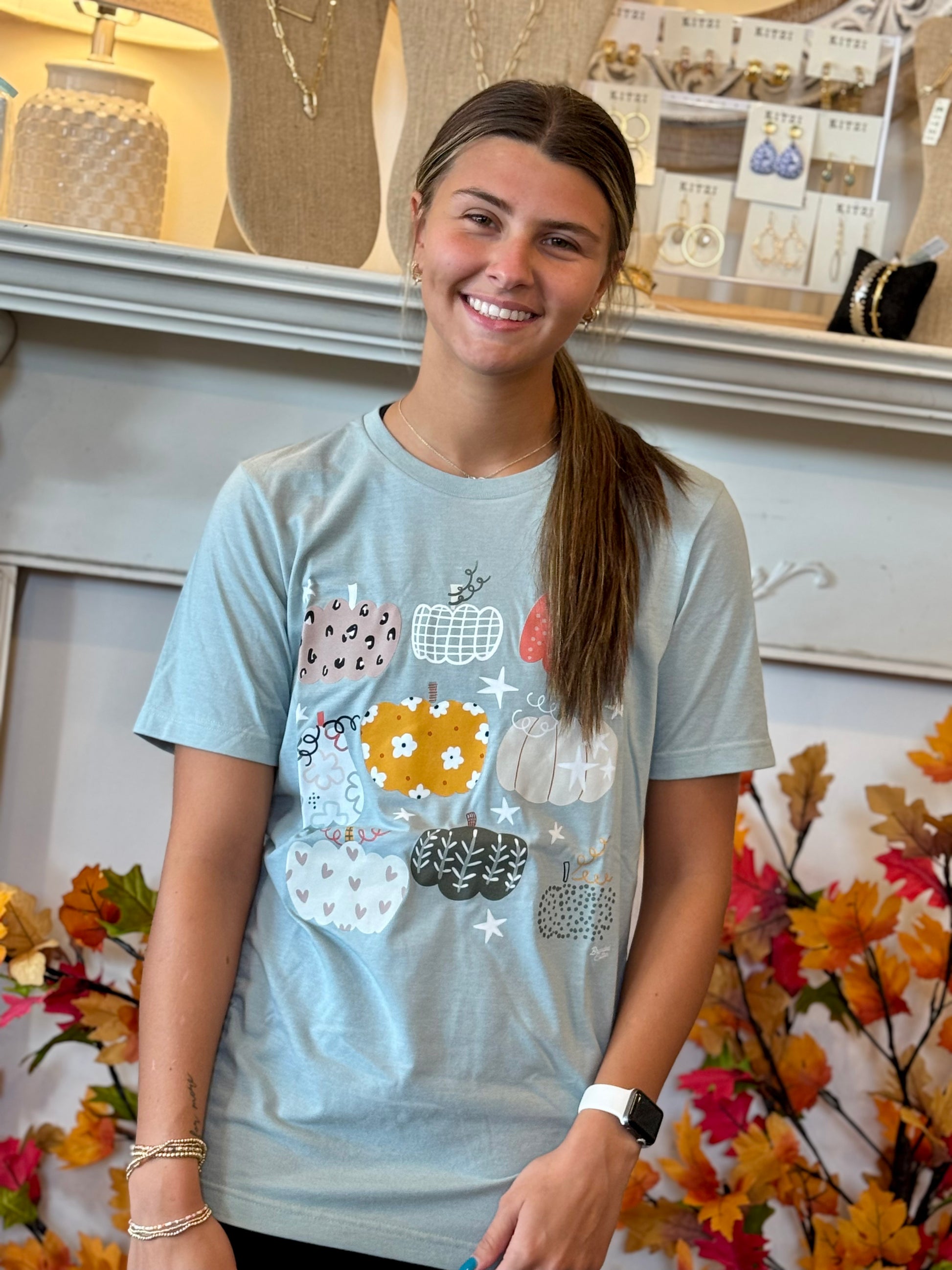 Pumpkin Print Tee