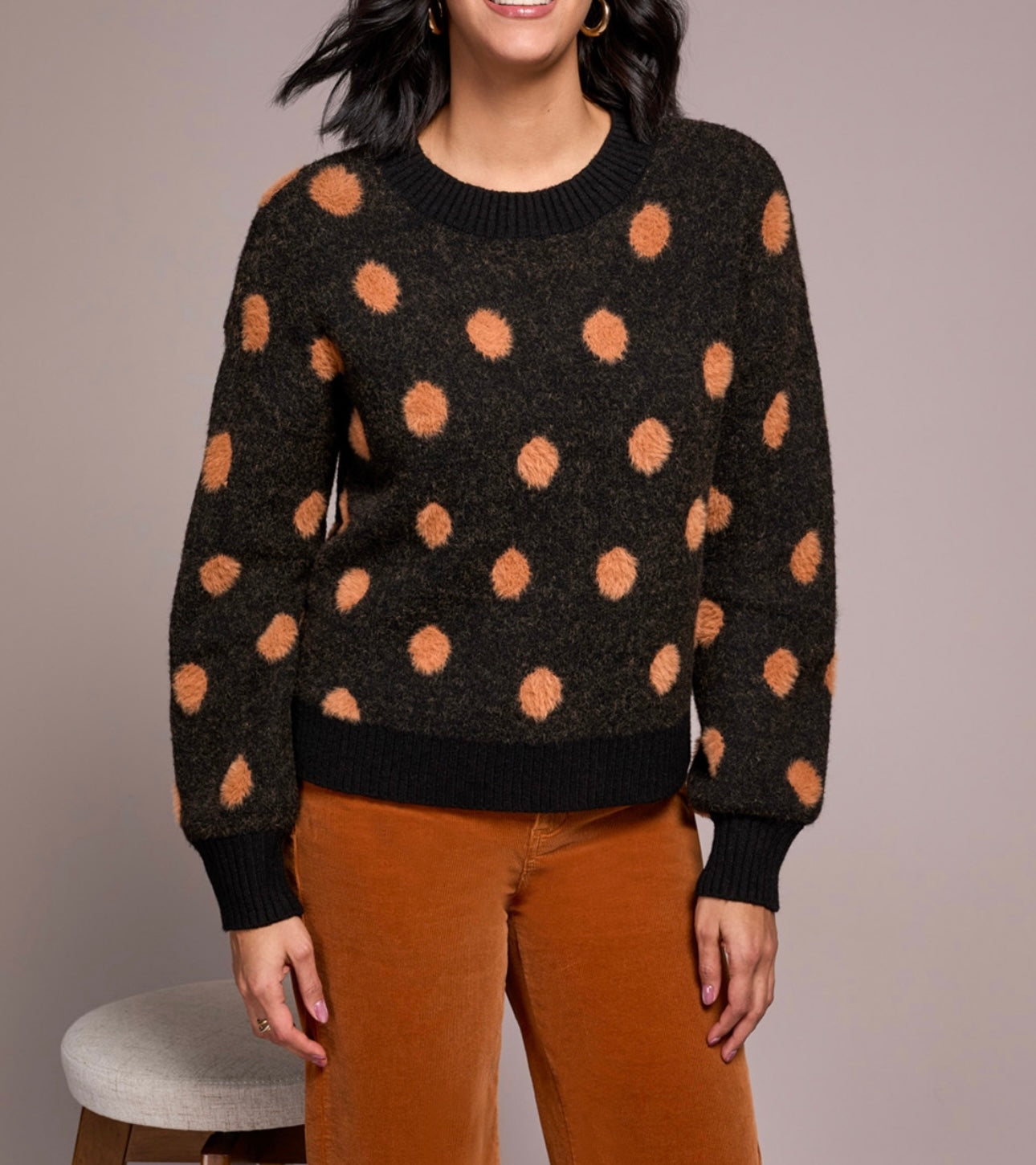 Tribal Dot Pullover Sweater