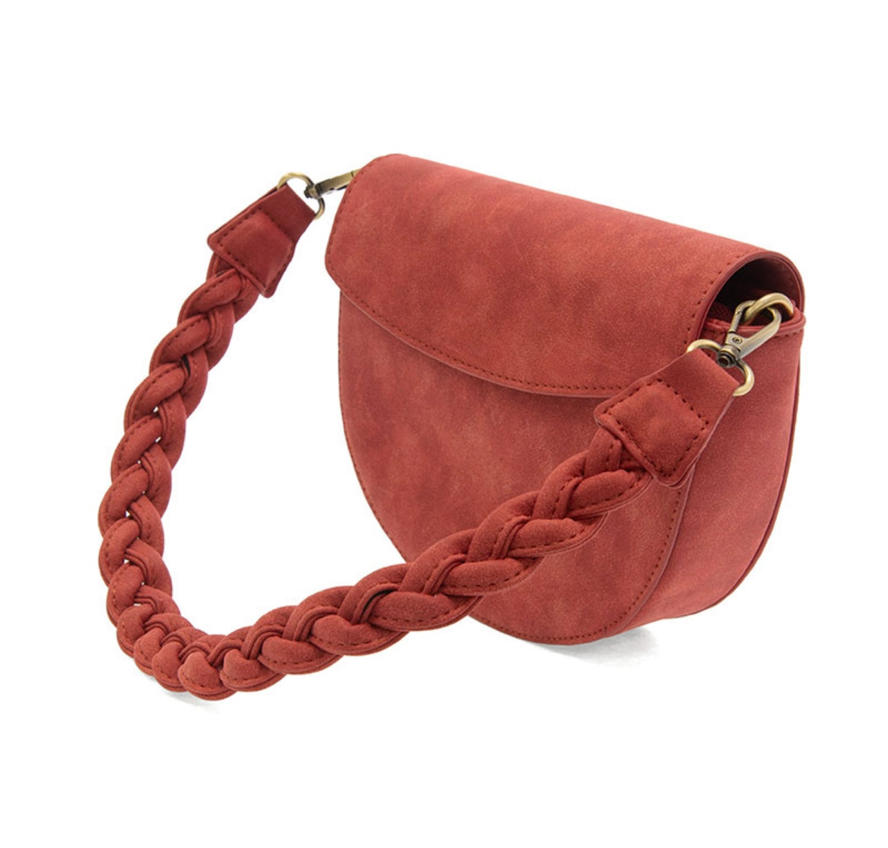 Luna Crescent Bag in Rust