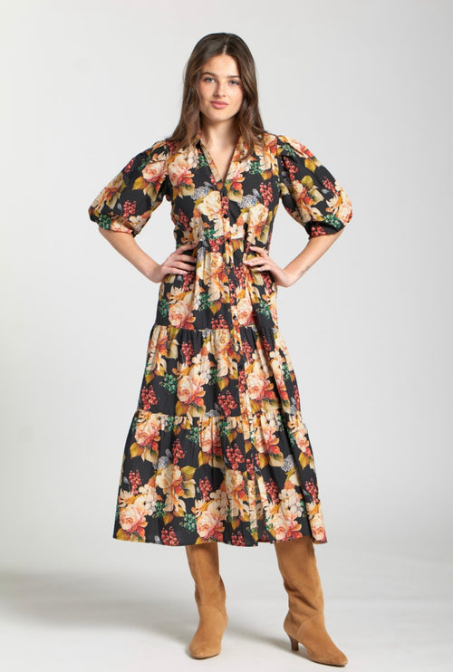 APNY Floral Tiered Dress