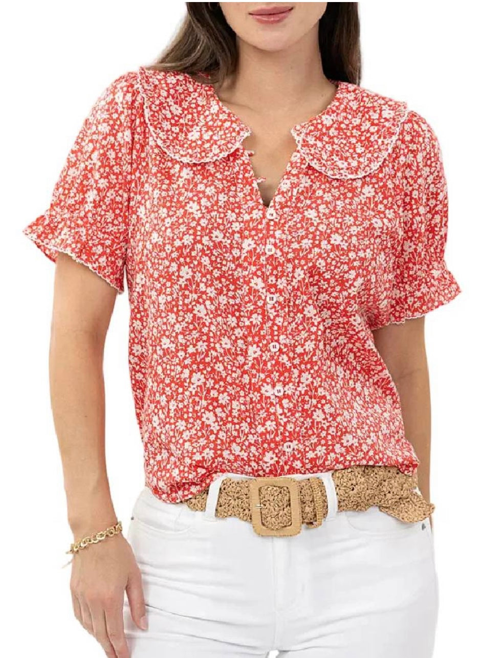 Ivy Jane Ditsy Floral Print Top