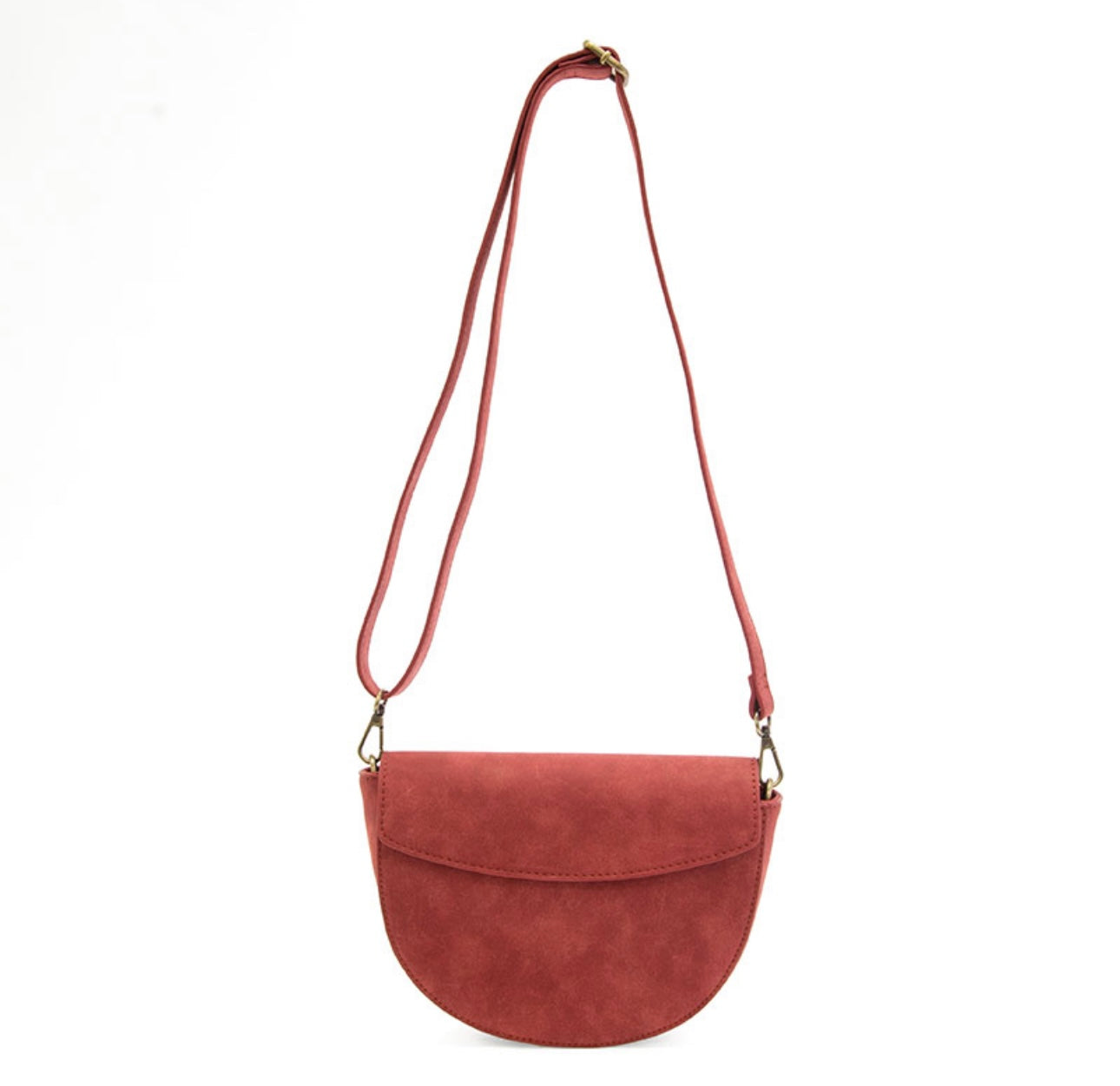 Luna Crescent Bag in Rust
