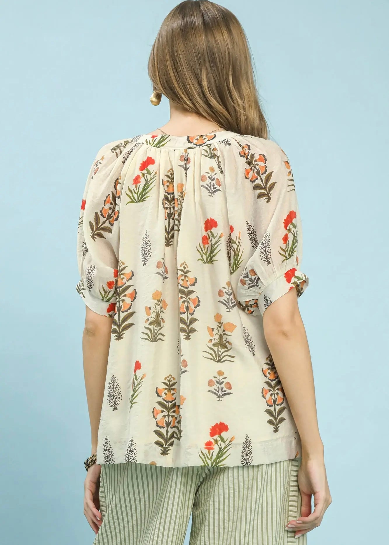 Floral print blouse