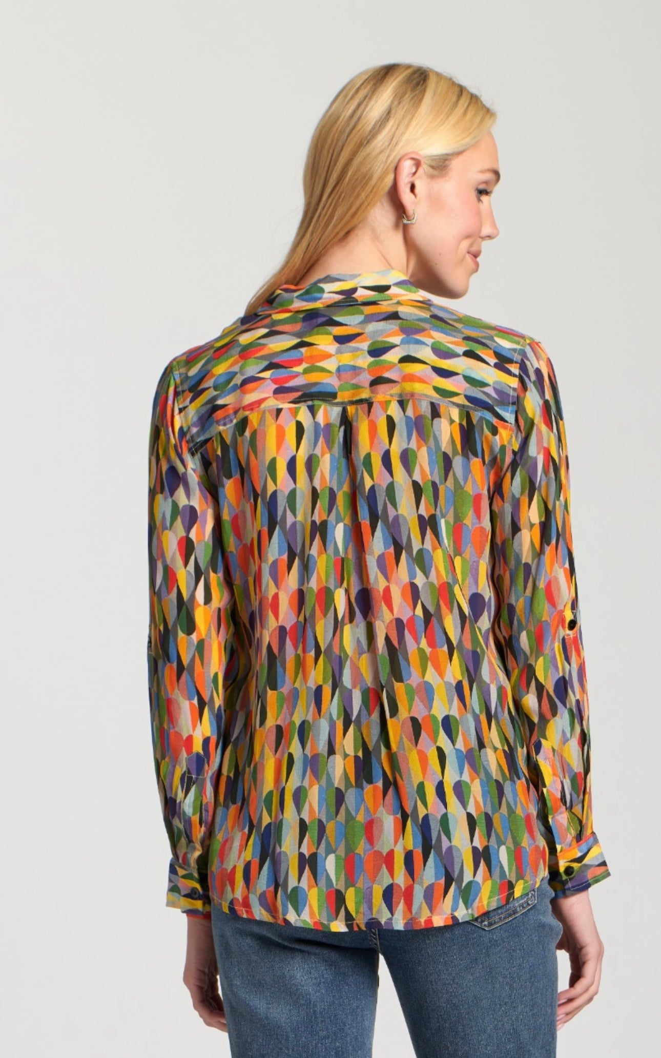 APNY Colorful Print Blouse
