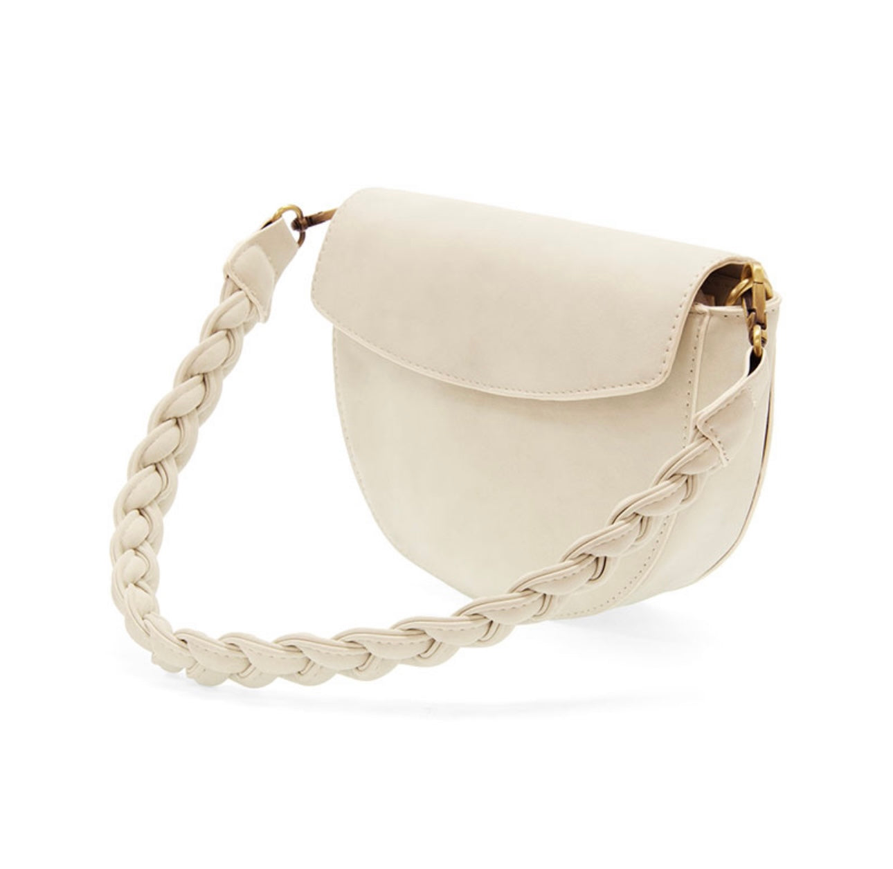 Luna Crescent Bag in White