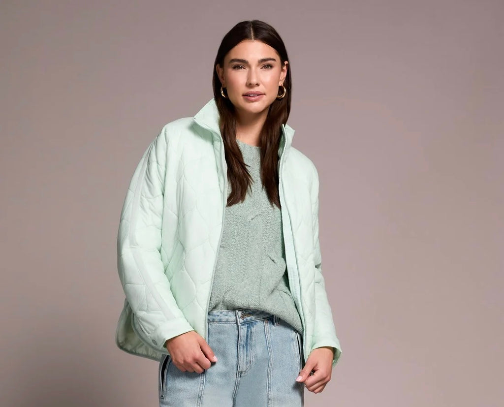 Tribal LIGHTWEIGHT DROP SHOULDER QUILTED PUFFER