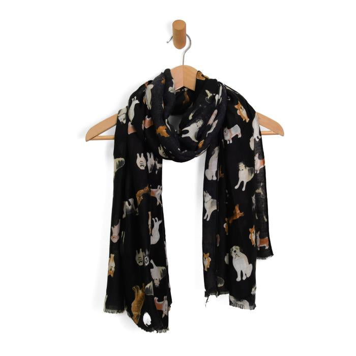 Dog Print Scarf