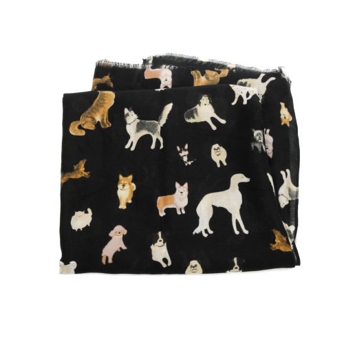Dog Print Scarf