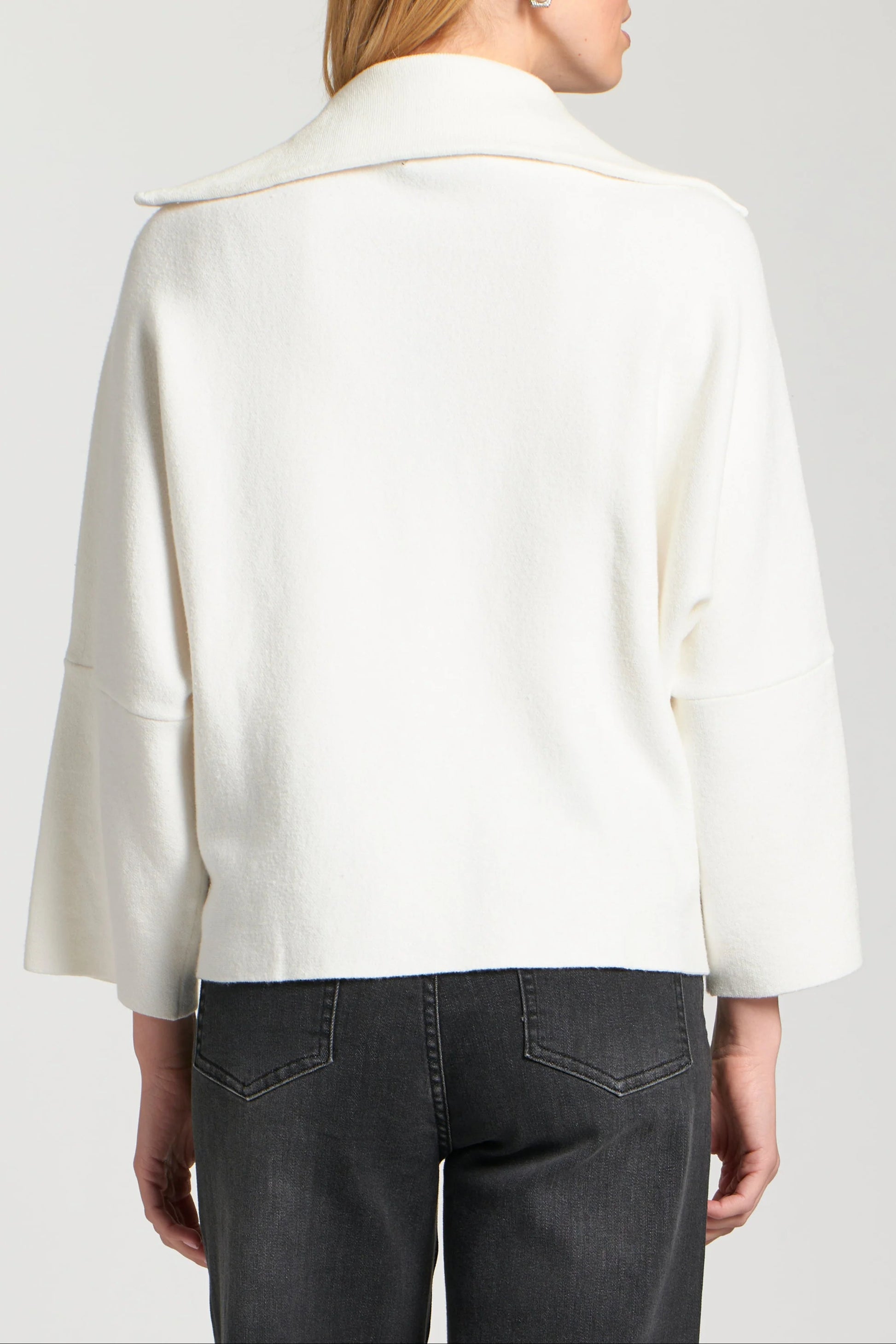 APNY Half Zip Pullover in Ivory