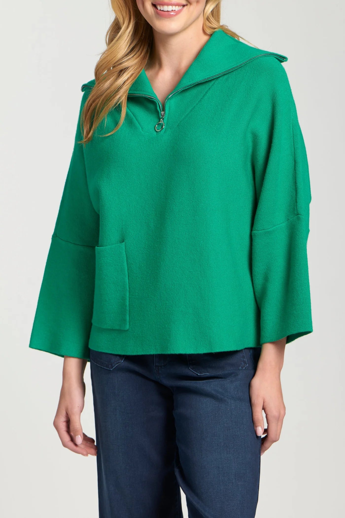 APNY Half Zip Pullover in Green
