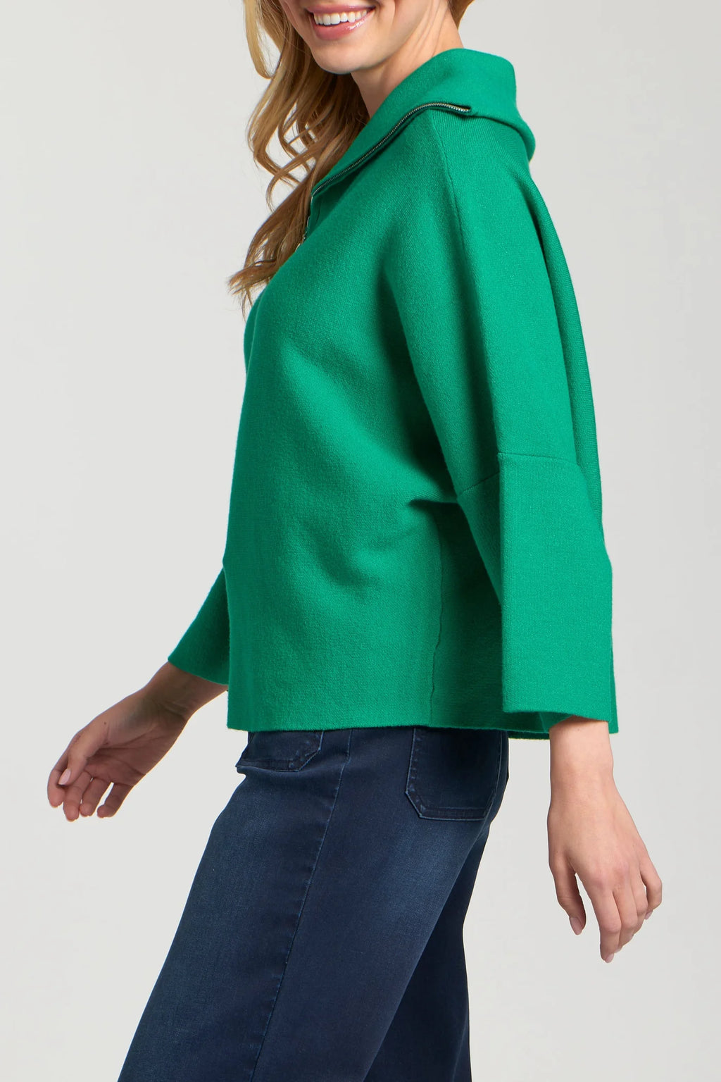 APNY Half Zip Pullover in Green