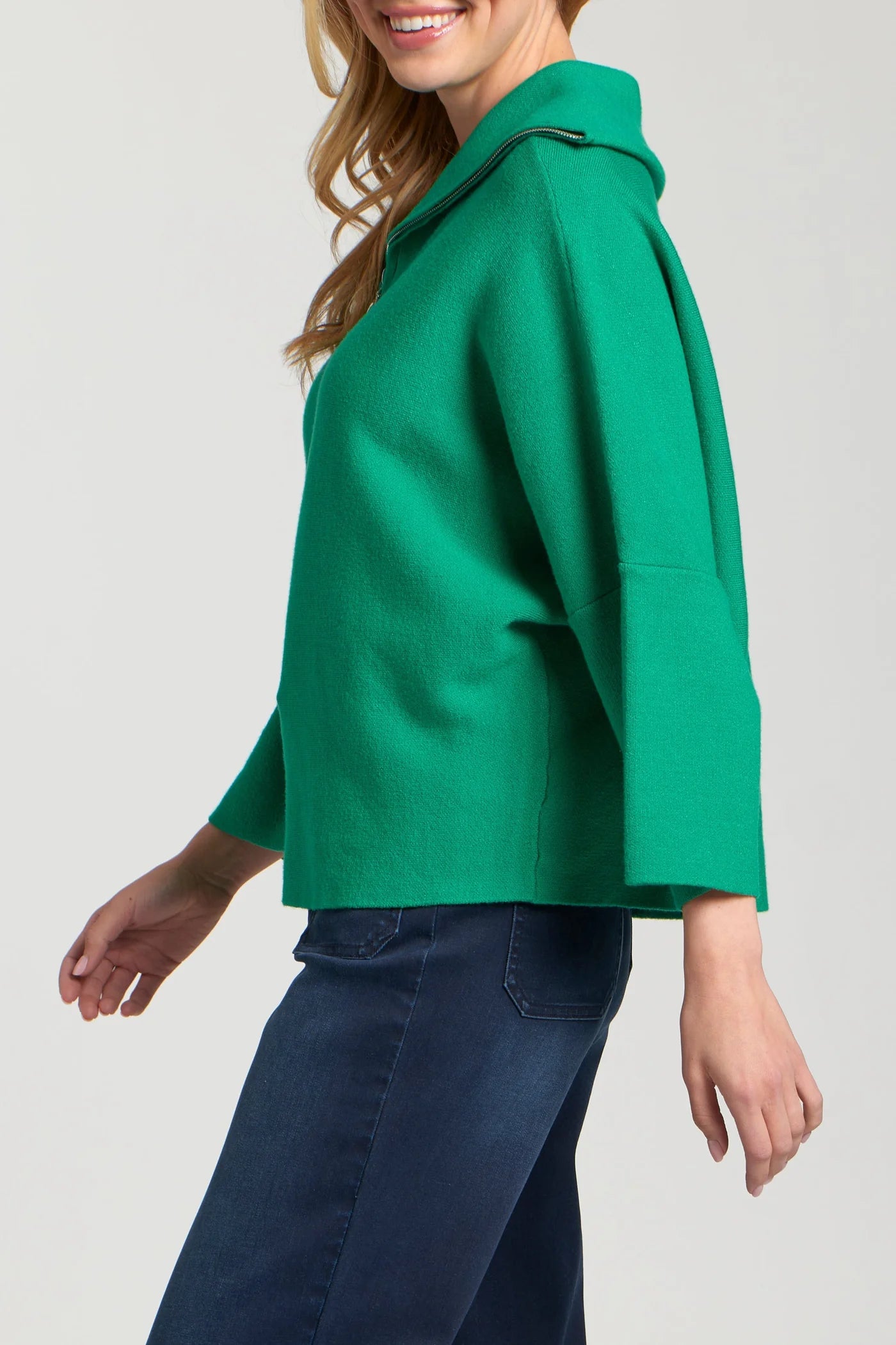 APNY Half Zip Pullover in Green