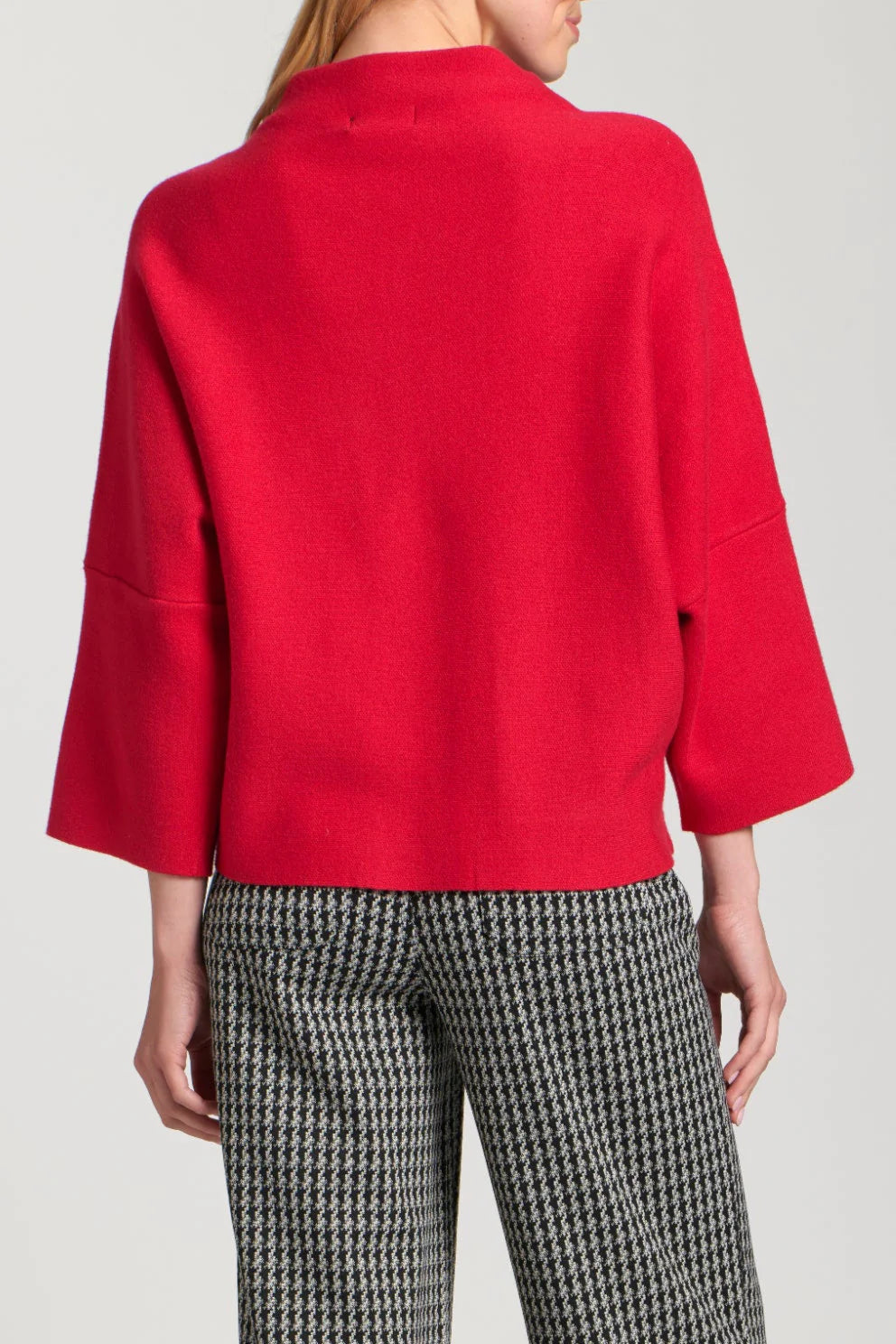APNY Funnel Neck Sweater in Red