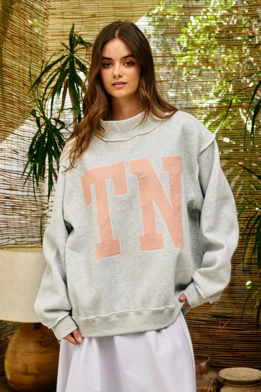 Mock Neck TN Tennessee Sweatshirt