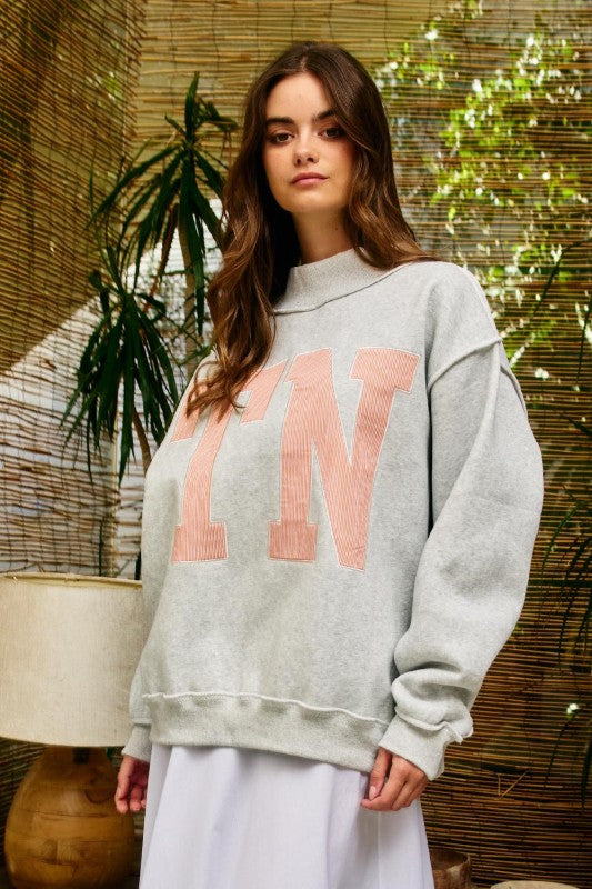 Mock Neck TN Tennessee Sweatshirt