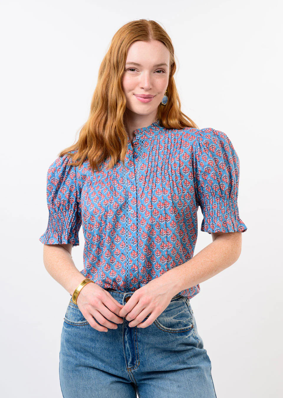 Ivy Jane Blue Floral Top