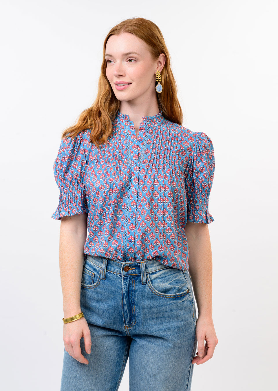 Ivy Jane Blue Floral Top