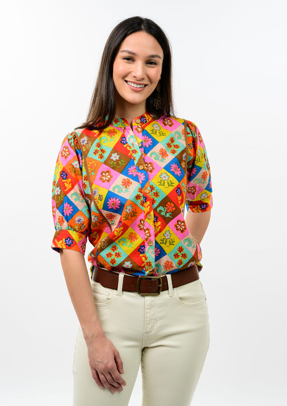 Ivy Jane Patchwork Print Top