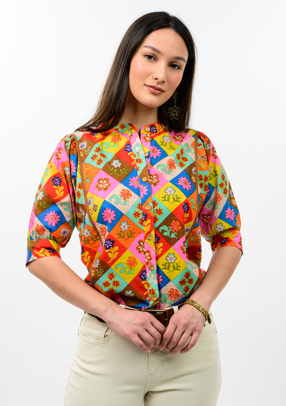 Ivy Jane Patchwork Print Top