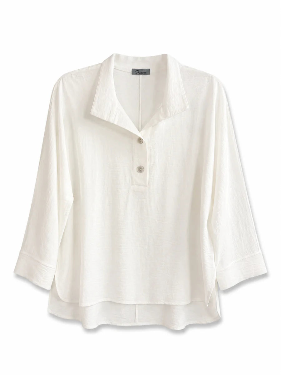 Shana Airflow Blouse in White