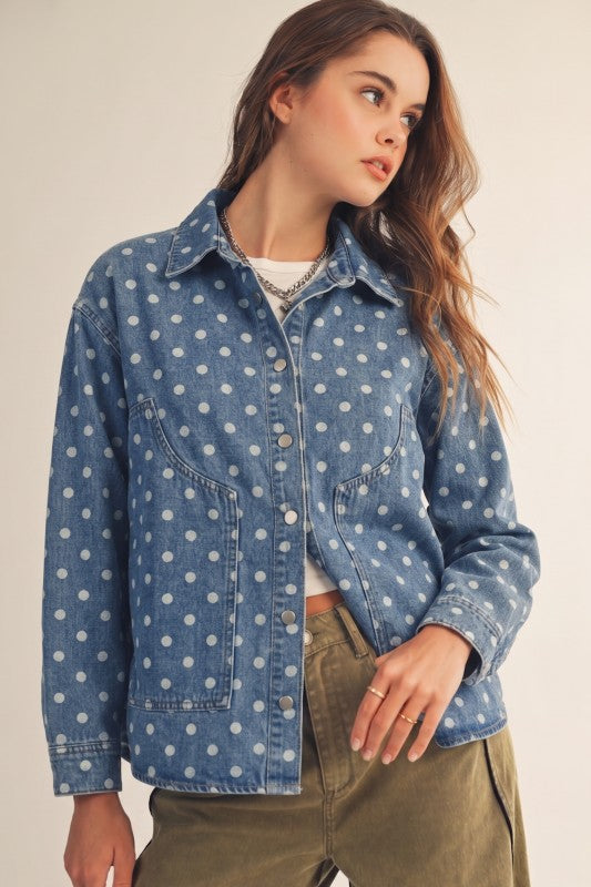 Denim Dot Jacket