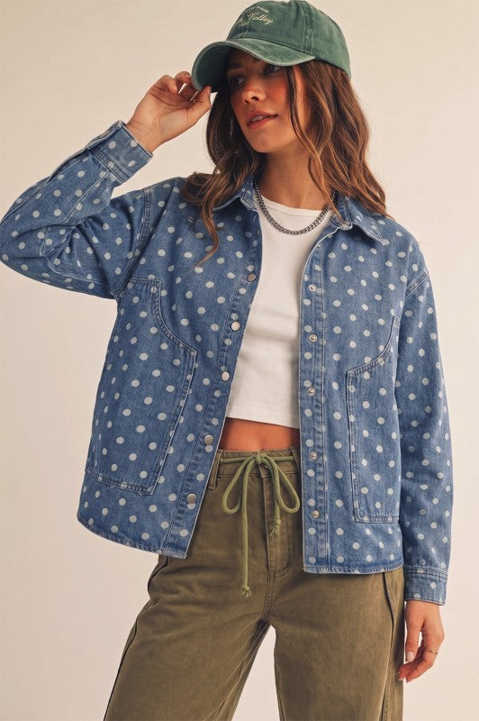 Denim Dot Jacket