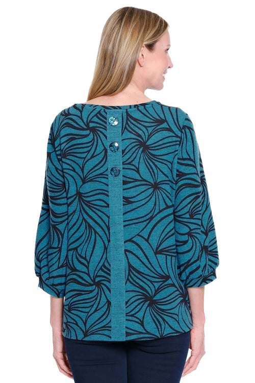 Ali Miles Brushed Knit Popover Tunic