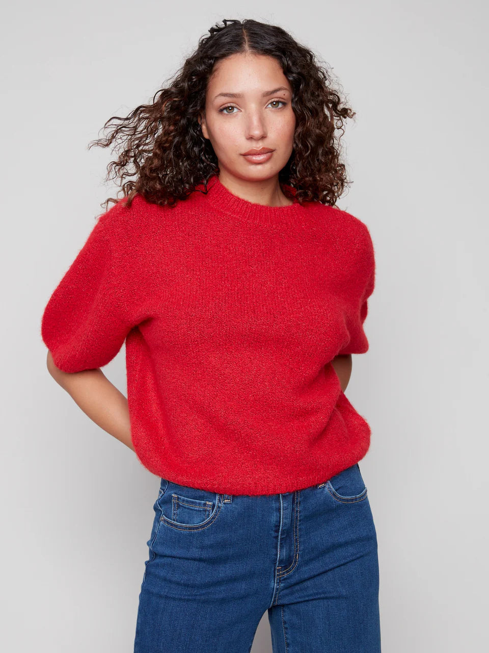 Charlie B Balloon Sleeve Sweater