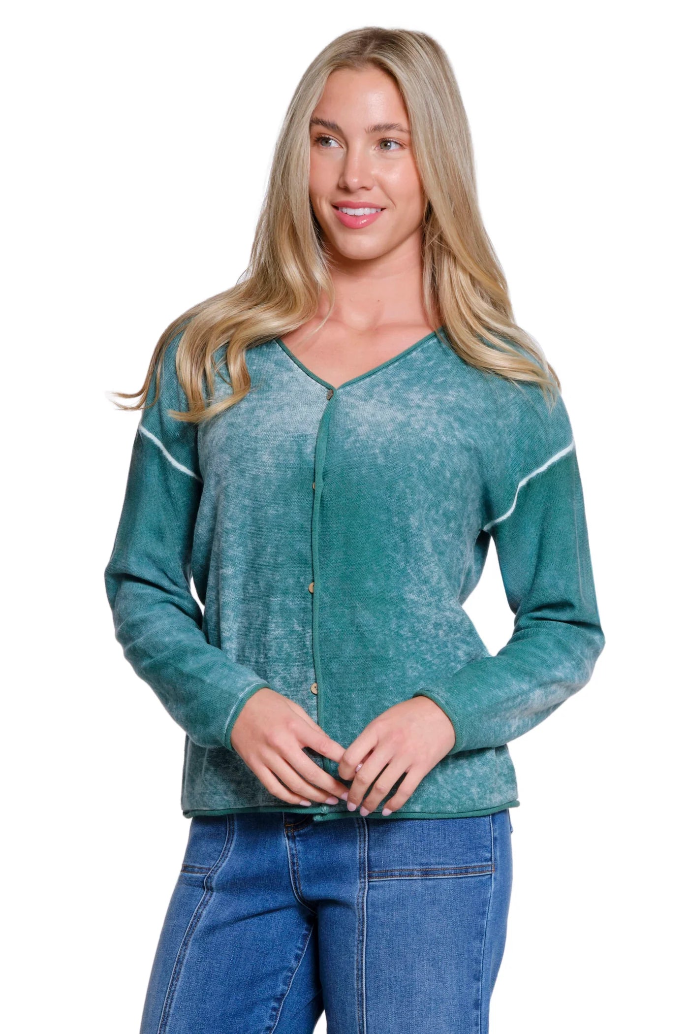 Tru Luxe Green Cardigan