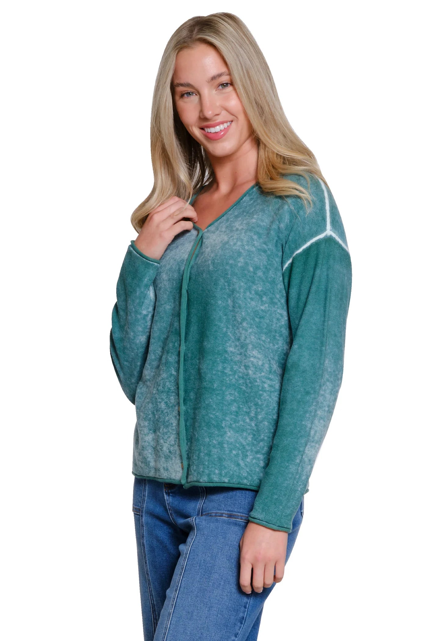 Tru Luxe Green Cardigan