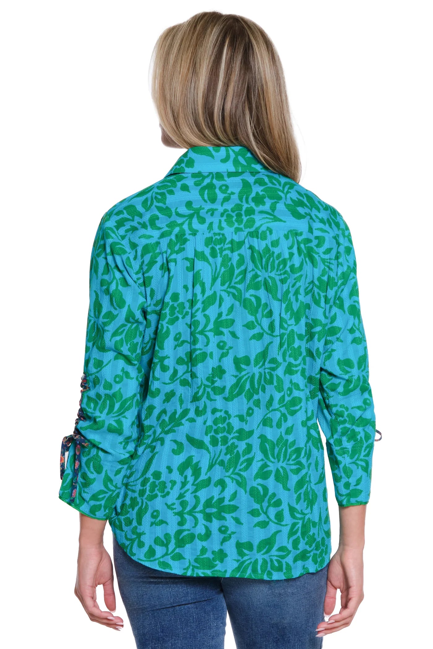 Tru Luxe Floral Tie Sleeve Top