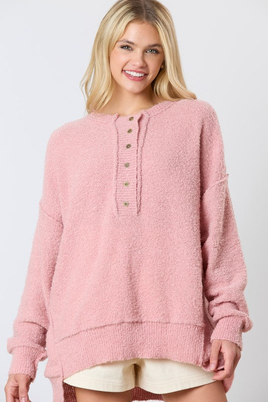 Cozy Henley Sweater